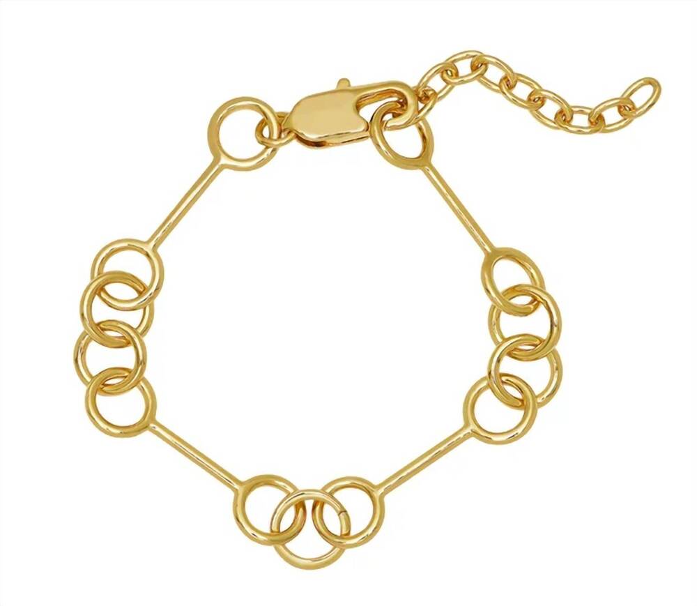 NEW GOLDBUG COLLECTION women's wishbone bracelet in gold